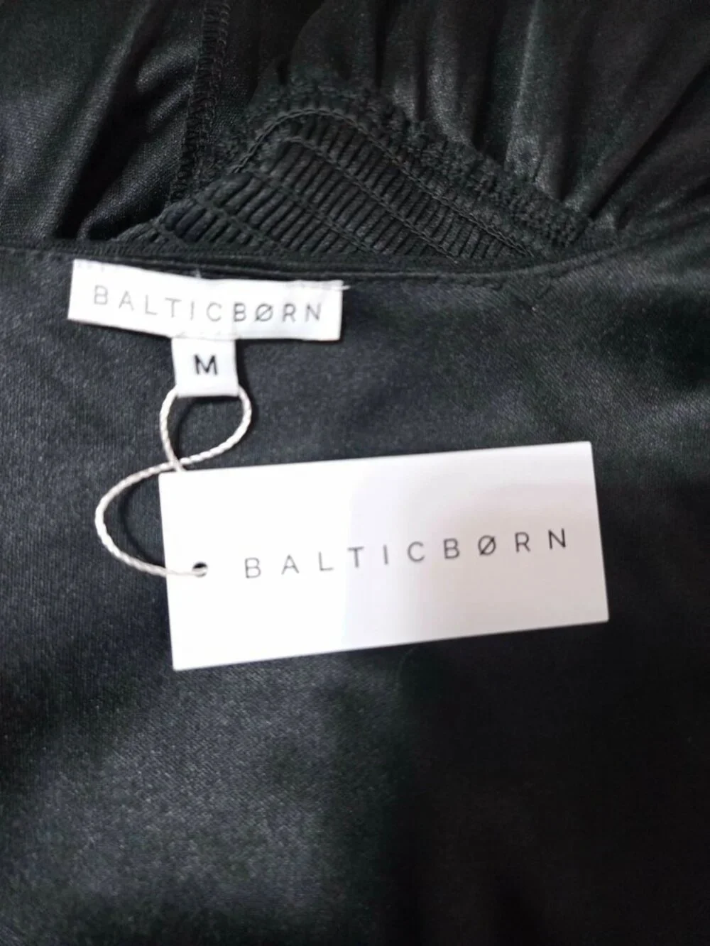 NEW Baltic Born Size Medium Black Tulle Maxi Dress Long Sleeve - Picture 11 of 14